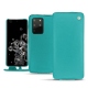 Samsung Galaxy S20+ 5G leather case - Bleu fluo