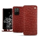 Custodia in pelle Samsung Galaxy S20+ 5G - Autruche ciliegia