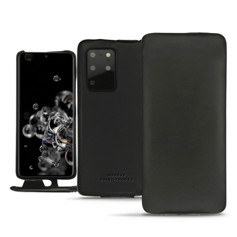 Samsung Galaxy S20+ 5G leather case - Noir PU