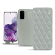 Funda de piel Samsung Galaxy S20 - Gris - Couture ( Nappa - Pantone W428C ) 