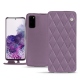 レザーケース Samsung Galaxy S20 - Lilas - Couture ( Nappa - Pantone 2645U ) 