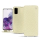 Samsung Galaxy S20 leather case - Ivoire ( Sleek P C12 - White ) 