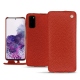 Housse cuir Samsung Galaxy S20 - Papaye ( Pantone 180C ) 