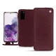 Housse cuir Samsung Galaxy S20 - Lie de vin ( Pantone 5115C ) 