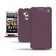 Custodia in pelle HTC One Max  - Lie de vin ( Pantone 5115C ) 