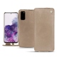 Samsung Galaxy S20 leather case - Taupe vintage ( Pantone 7530C ) 