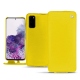 Capa em pele Samsung Galaxy S20 - Jaune fluo