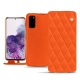 Lederschutzhülle Samsung Galaxy S20 - Orange fluo - Couture