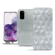 Capa em pele Samsung Galaxy S20 - Platinium - Couture