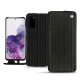 Samsung Galaxy S20 leather case - Abaca nero