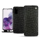 レザーケース Samsung Galaxy S20 - Autruche nero