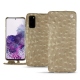 Custodia in pelle Samsung Galaxy S20 - Autruche desert