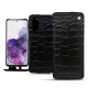 Lederschutzhülle Samsung Galaxy S20 - Crocodile nero