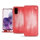 Housse cuir Samsung Galaxy S20 - Rose Patine
