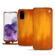 Housse cuir Samsung Galaxy S20 - Orange Patine