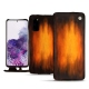 Capa em pele Samsung Galaxy S20 - Fauve Patine