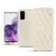 Lederschutzhülle Samsung Galaxy S20 - Blanc escumo - Couture