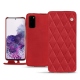 Housse cuir Samsung Galaxy S20 - Rouge troupelenc - Couture