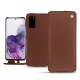 Funda de piel Samsung Galaxy S20 - Marron délicat