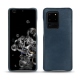 レザーケース Samsung Galaxy S20 Ultra 5G - Jean vintage ( Roughtcut - Pantone 285U  ) 
