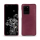 Coque cuir Samsung Galaxy S20 Ultra 5G - Prune vintage ( Pantone 512C ) 