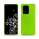 Samsung Galaxy S20 Ultra 5G leather cover - Vert fluo
