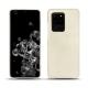 Samsung Galaxy S20 Ultra 5G leather cover - Blanc escumo