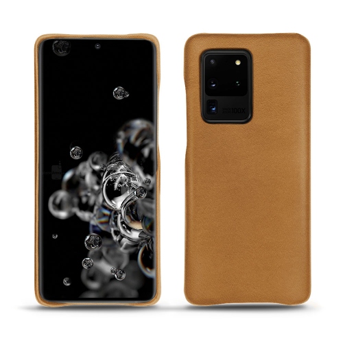 Samsung Galaxy S20 Ultra 5G : La référence des étuis luxe Castan esparciate ( Pantone #824F2A )