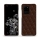 レザーケース Samsung Galaxy S20 Ultra 5G - Châtaigne - Couture ( Pantone 476C ) 