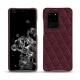 Funda de piel Samsung Galaxy S20 Ultra 5G - Lie de vin - Couture ( Pantone 5115C ) 