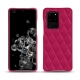 Capa em pele Samsung Galaxy S20 Ultra 5G - Rose fluo - Couture