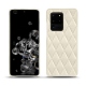 レザーケース Samsung Galaxy S20 Ultra 5G - Blanc escumo - Couture