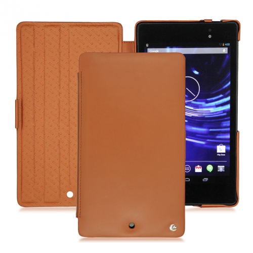 硬质真皮保护套 Asus Google Nexus 7 2 Marron ( Nappa - Pantone #8B4720 ) 