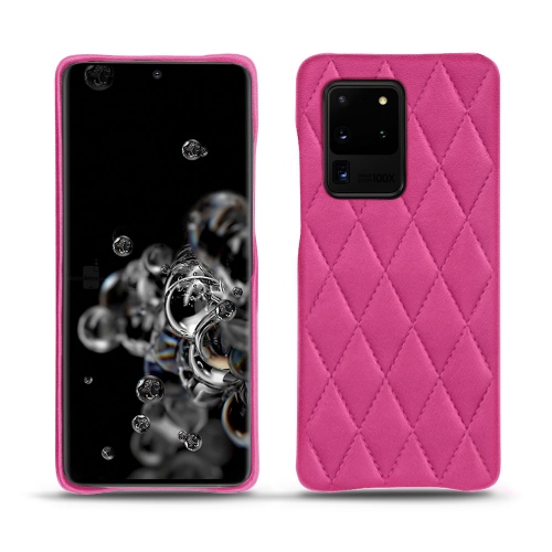 Samsung Galaxy S20 Ultra 5G : La référence des étuis luxe Rose BB - Couture ( Pantone #DB599F )