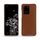 Samsung Galaxy S20 Ultra 5G leather cover - Marron PU