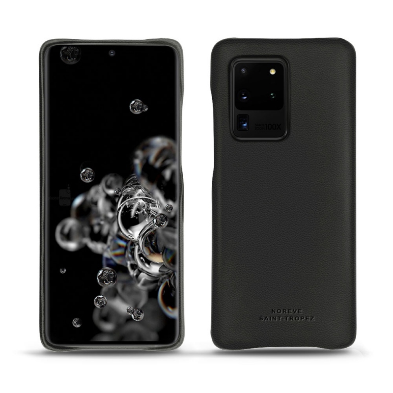 Samsung Galaxy S20 Ultra 5G leather cover - Noir PU
