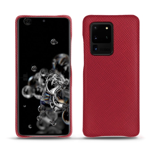 Capa em pele Samsung Galaxy S20 Ultra 5GRouge passion ( Pantone #a6192e ) 