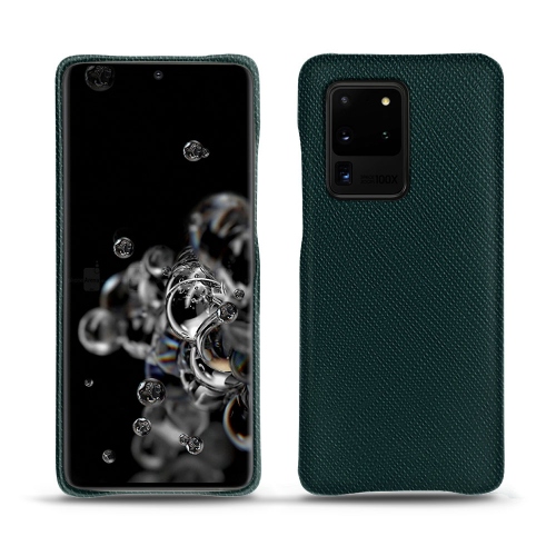 Samsung Galaxy S20 Ultra 5G leather cases and coversVert séduisant ( Pantone #1d3c34 ) 