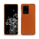 Samsung Galaxy S20 Ultra 5G leather cover - Orange vibrant