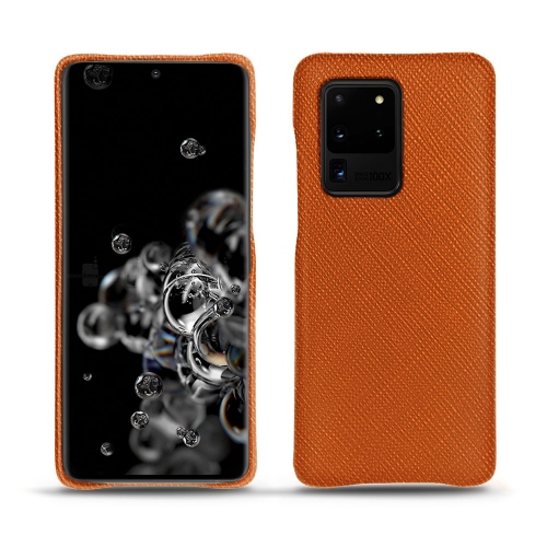 Custodia in pelle Samsung Galaxy S20 Ultra 5GOrange vibrant ( Pantone #e36b39 ) 