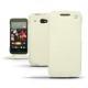 Lederschutzhülle HTC Desire 601  - Ivoire ( Sleek P C12 - White ) 