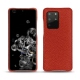 Coque cuir Samsung Galaxy S20+ 5G - Papaye ( Pantone 180C ) 