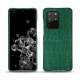 Coque cuir Samsung Galaxy S20+ 5G - Crocodile pino