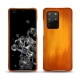 Samsung Galaxy S20+ 5G leather cover - Orange Patine