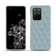 Coque cuir Samsung Galaxy S20+ 5G - Bleu ciel - Couture ( Nappa - Pantone 277C ) 