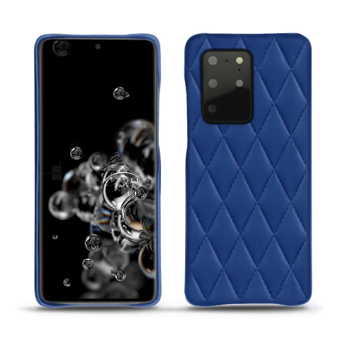 Funda de piel Samsung Galaxy S20+ 5GBleu océan - Couture ( Nappa - Pantone #15458a) 