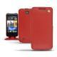 Lederschutzhülle HTC Desire 300  - Rouge ( Nappa - Pantone 199C ) 
