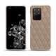 Coque cuir Samsung Galaxy S20+ 5G - Taupe vintage - Couture