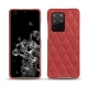 Samsung Galaxy S20+ 5G leather cover - Cerise vintage - Couture