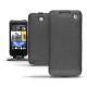 Lederschutzhülle HTC Desire 300  - Ebène ( Sleek P C12 - Black ) 